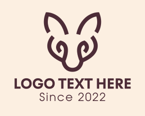 Coyote - Wild Fox Animal logo design