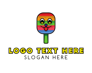 Sherbet - Smiling Ice Cream Popsicle logo design