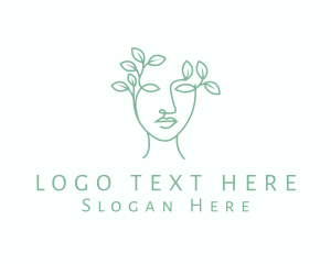 Facial Care - Natural Woman Vine logo design