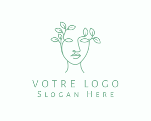 Cosmetic - Natural Woman Vine logo design