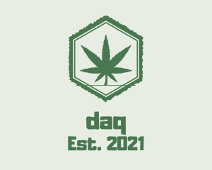 Cbd - Natural Hexagon Weed logo design