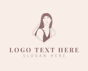 Skincare - Pretty Woman Model logo design