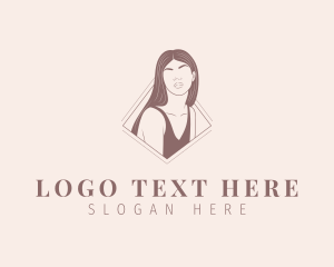 Hair - Pretty Woman Model logo design