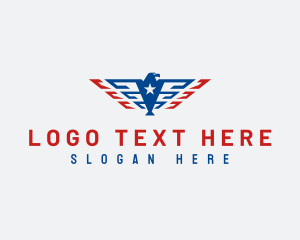 Patriotic - Eagle Patriot Wings logo design