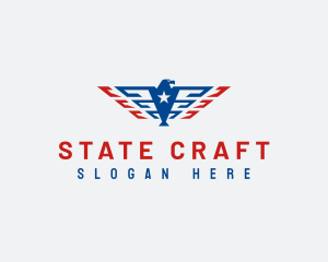 State - Eagle Patriot Wings logo design