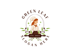 Olive Leaf Baker logo design