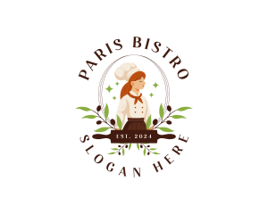 Olive Leaf Baker logo design