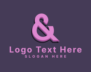 Symbol - Pink Ampersand Symbol logo design