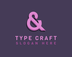 Feminine Ampersand Symbol logo design