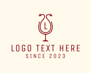 Booze - Devil Wine Glass Pub logo design