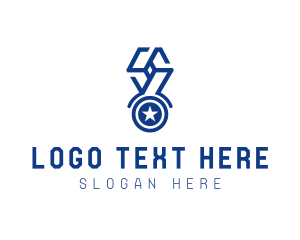 Awarding - Star Medal Award logo design