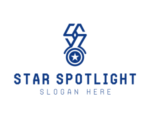 Star Medal Award logo design