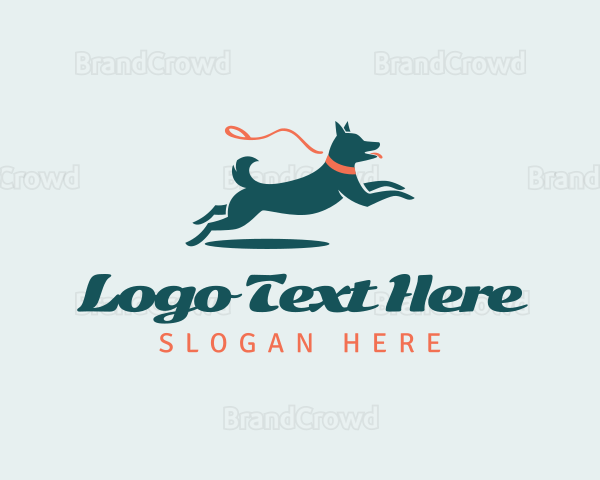 Canine Dog Leash Trainer Logo