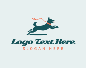 Canine Dog Leash Trainer Logo