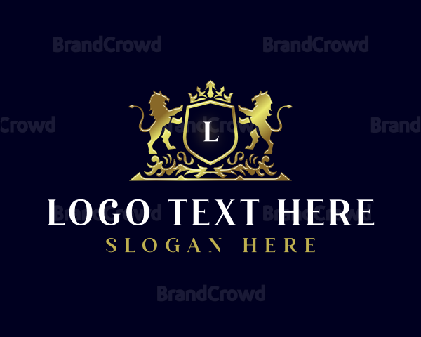 Luxury Lion Crest Logo