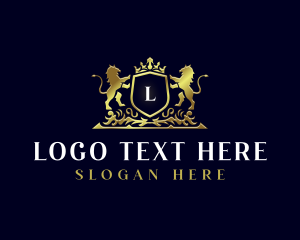 High End - Luxury Lion Crest logo design