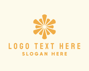 Floral - Elegant Sun Burst logo design