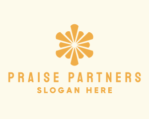 Praise - Elegant Sun Burst logo design