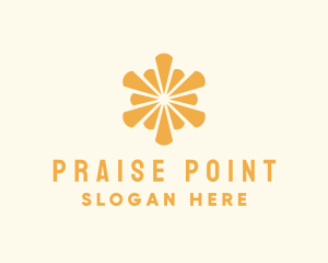 Praise - Elegant Sun Burst logo design
