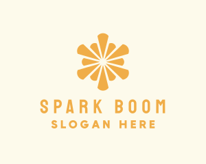 Elegant Sun Burst logo design