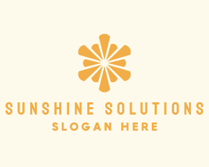 Elegant Sun Burst logo design