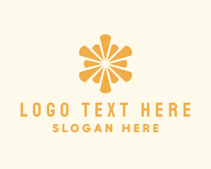 Sun - Elegant Sun Burst logo design