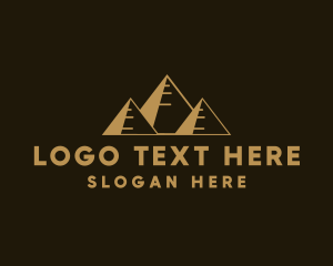 Desert Pyramid Landmark logo design