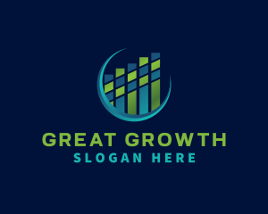 Graph Finance Growth logo design