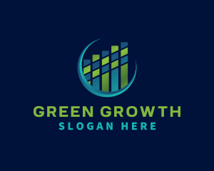 Graph Finance Growth logo design