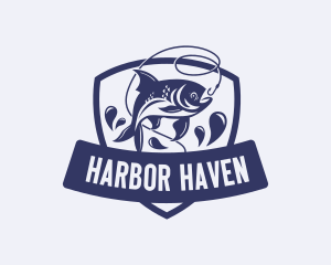 Marina - Fish Hook Fishing logo design