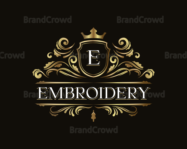 Luxury Crown Shield Logo