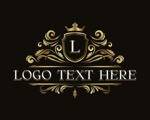 Shield - Luxury Crown Shield logo design