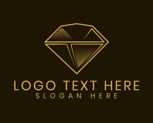 Stone - Golden Diamond Jewelry logo design