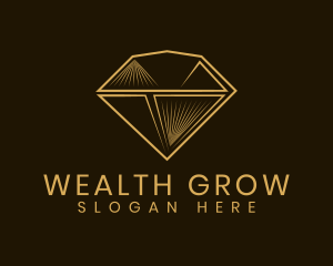 Golden Diamond Jewelry logo design