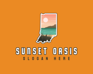 Indiana Dunes Tourism logo design