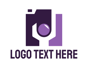 Lens - Wrench Camera Media logo design