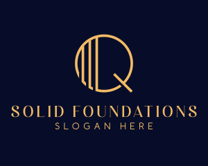 Luxury Decorative Event Letter Q Logo