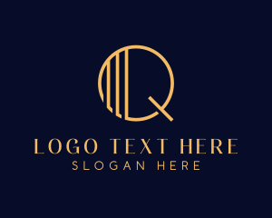 Writer - Luxury Decorative Event Letter Q logo design