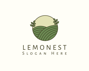 Land - Countryside Farm Hill logo design