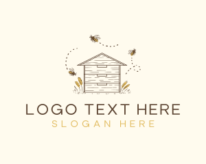 Wasp - Bee House Apiary logo design
