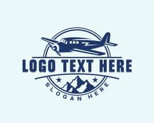 Logistics - Mountain Plane Pilot logo design