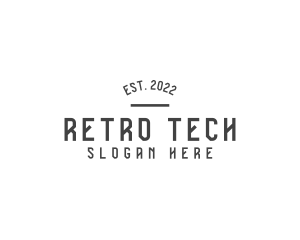 Retro Minimalist Business logo design