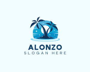 Island Night Swimming logo design