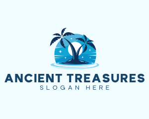 Island Night Swimming logo design