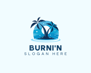 Island Night Swimming logo design