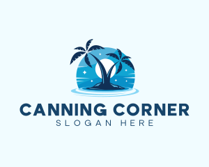 Island Night Swimming logo design