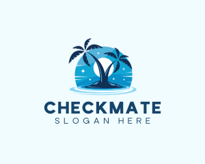 Island Night Swimming logo design