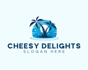 Island Night Swimming logo design