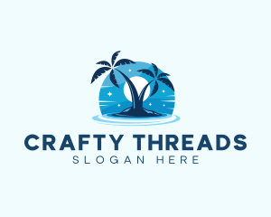 Island Night Swimming logo design