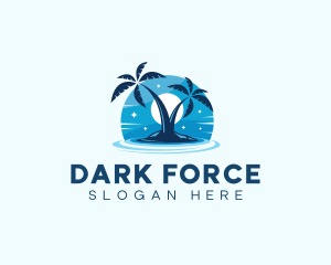 Island Night Swimming logo design